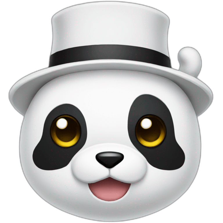 Monokuma with hat emoji