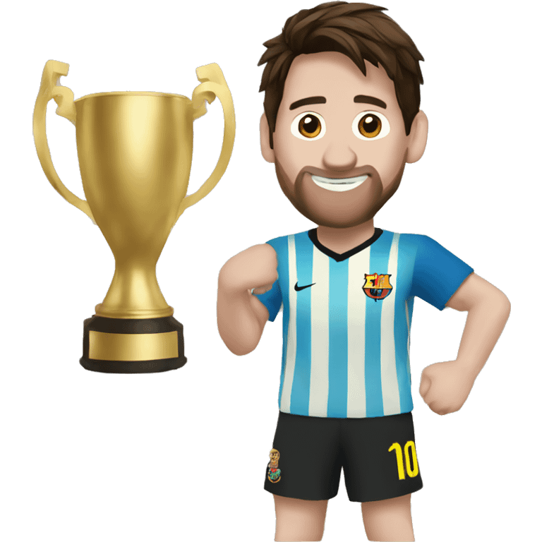 Messi tomando mate emoji