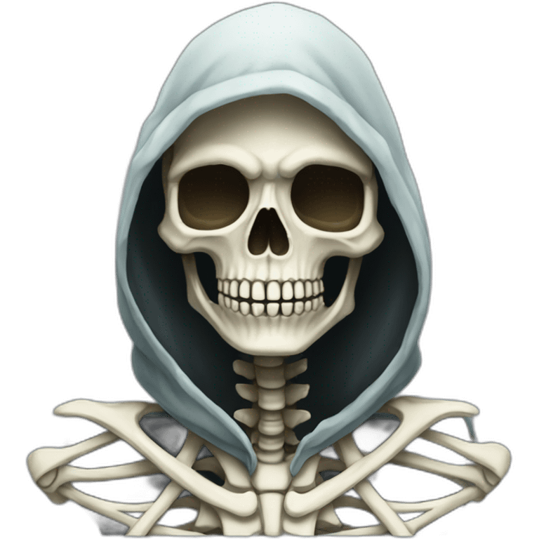 Skeleton wear hodi emoji