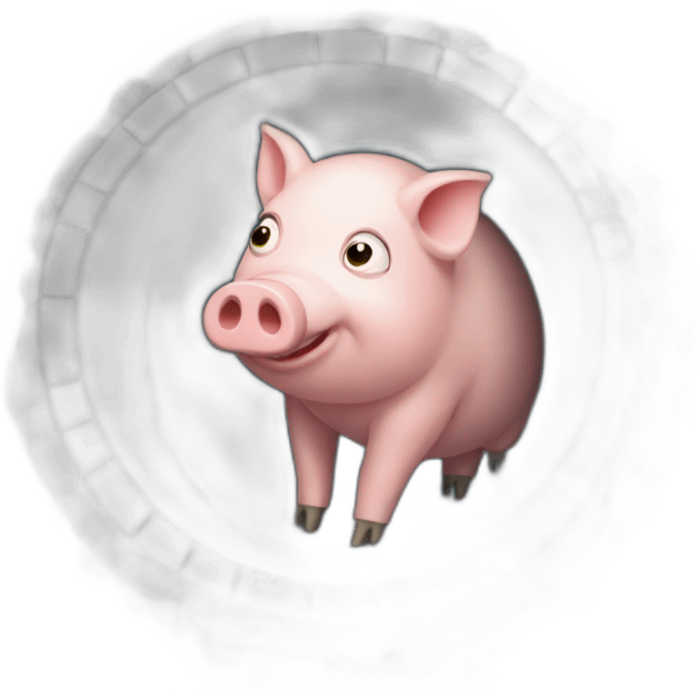 Pig in drainage  emoji