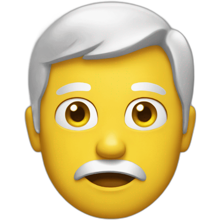 Yellow contempt face emoji emoji