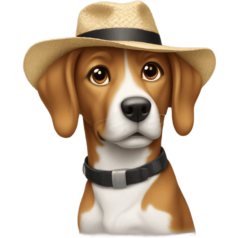 dog with hat emoji