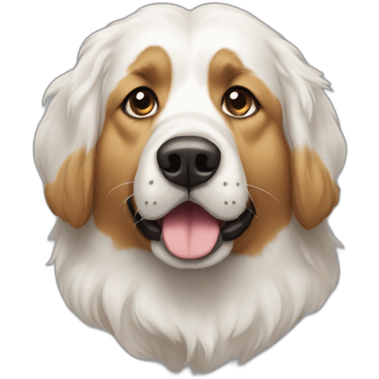 Pyrenees mountain dog White pirate emoji