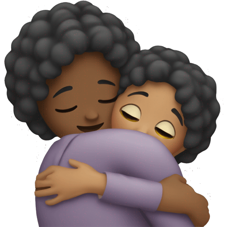 Women hugging emoji