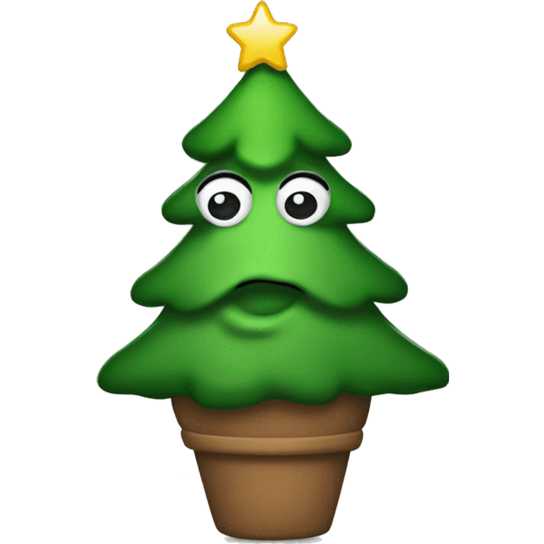 Ugly Christmas tree emoji