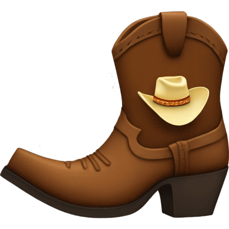 Cowboy boot emoji