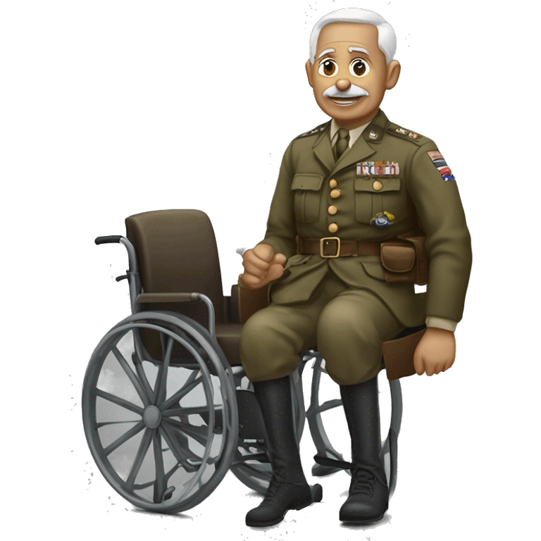 disabled ww1 veteran with amputation emoji