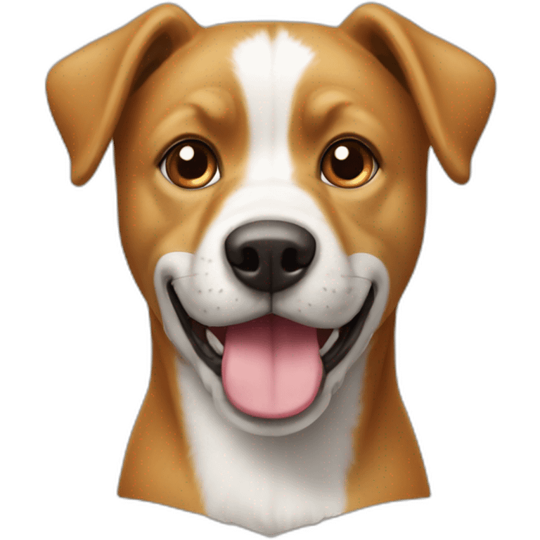 Chat sur tête d’un chien emoji