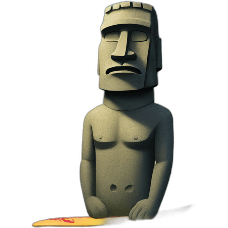 surfing moai emoji