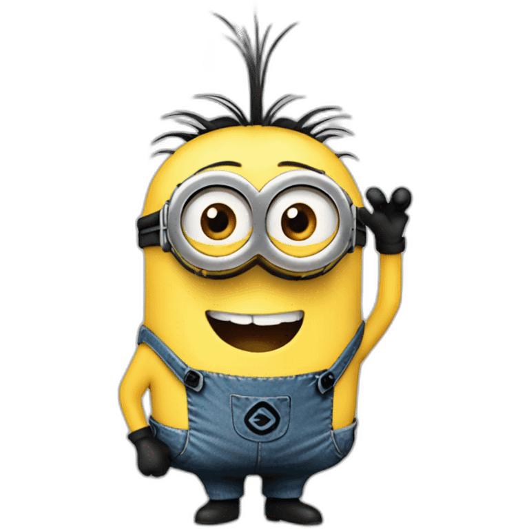 Minion showing okay  emoji