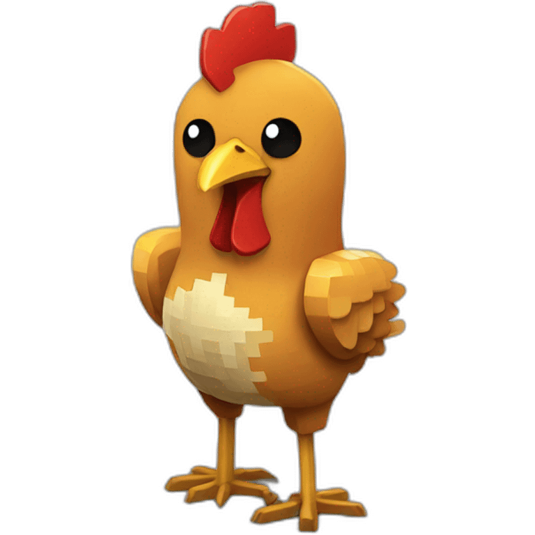 Minecraft Chicken emoji