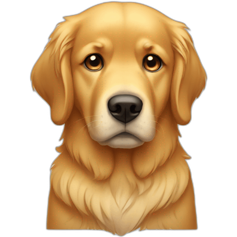 sad golden retriever emoji