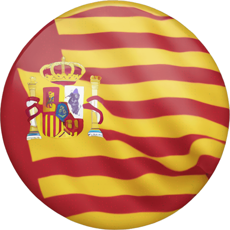 spanish flag in a circle emoji