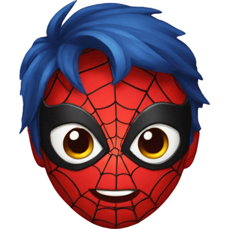 cute spiderman face emoji