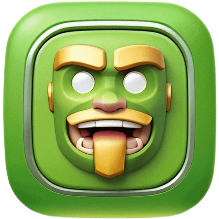 Clash of Clans aesthetic: Cinematic Playful Xbox Power Button Portrait Emoji, rendered in a 3D vector-style similar to standard emojis with minimal shading and bold, simplified shapes. A compact, distinct form with signature details, softly glowing with a modern gaming energy charm. Simplified yet unmistakably iconic, highly detailed and consistent, glowing with a soft radiance and high shine. Stylized with a touch of next-gen innovation and a soft glowing outline, capturing the essence of a beloved gaming relic with a friendly, playful manner! emoji