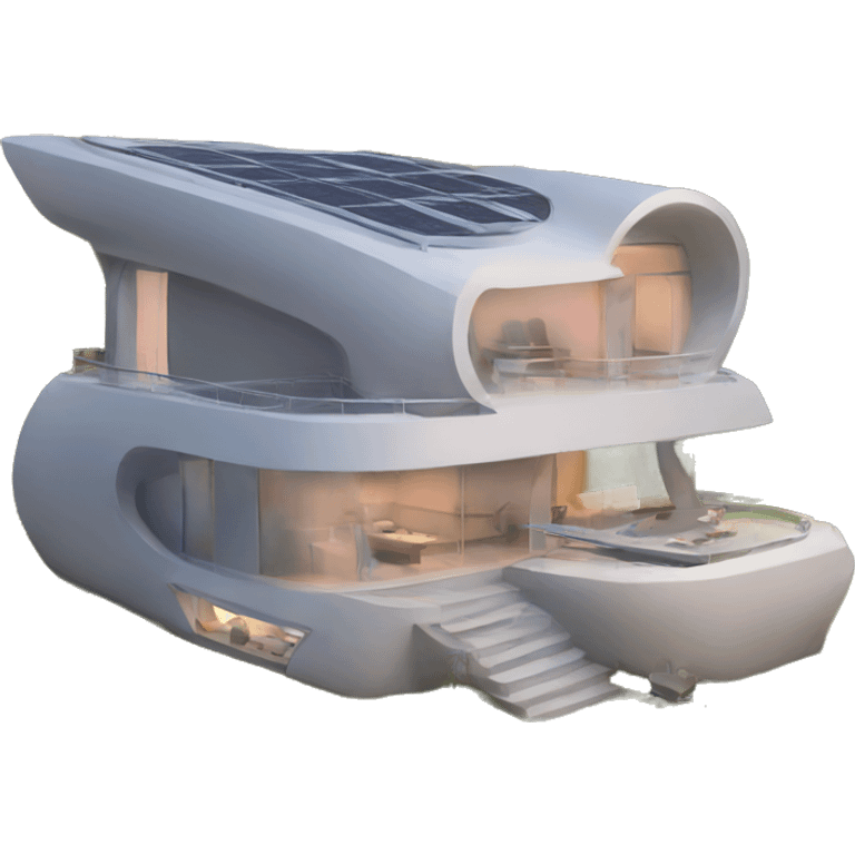 Futuristic home emoji