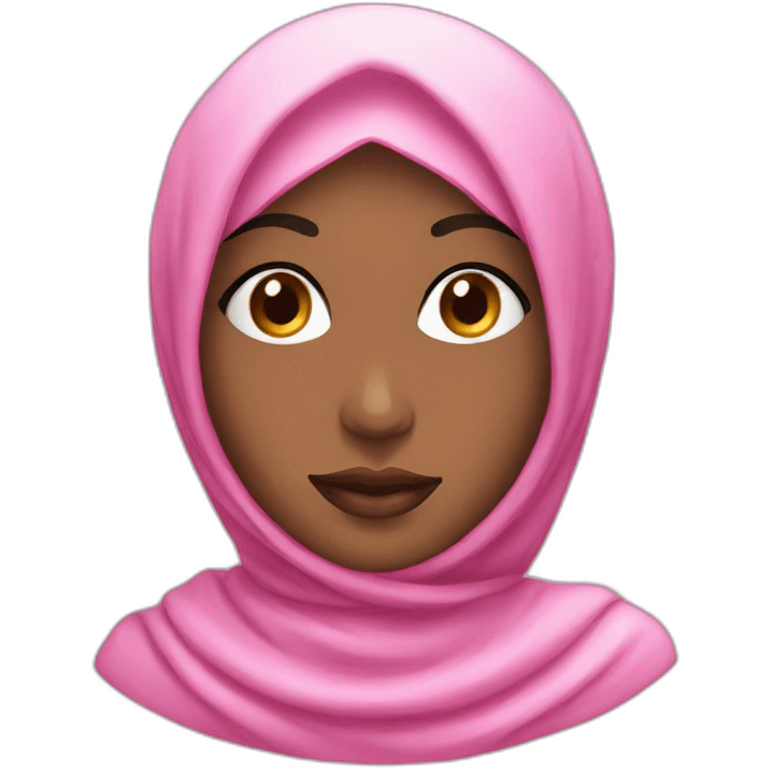 pink love hijab emoji