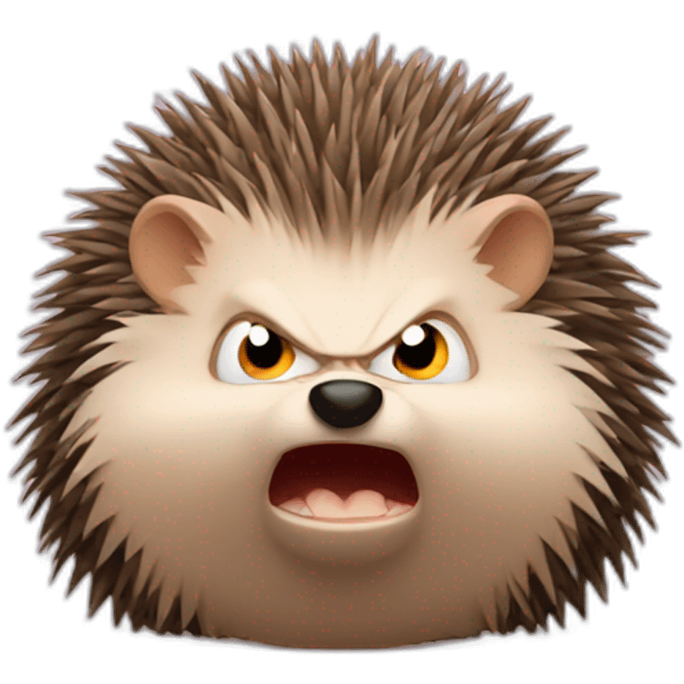 Angry hedgehog emoji