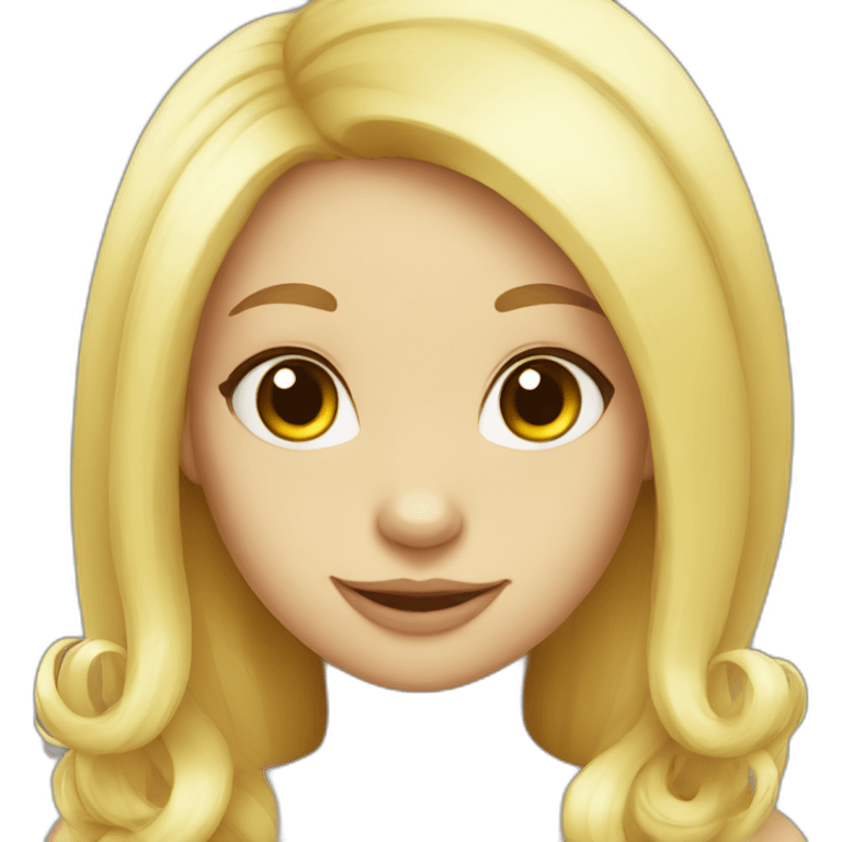 blonde cute yellow skunk emoji