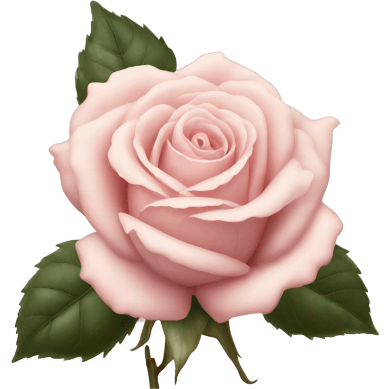 vintage pale pink rose emoji