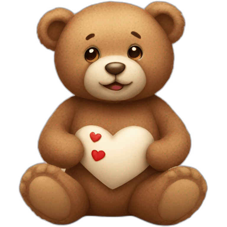 Teddy bear sending love  emoji