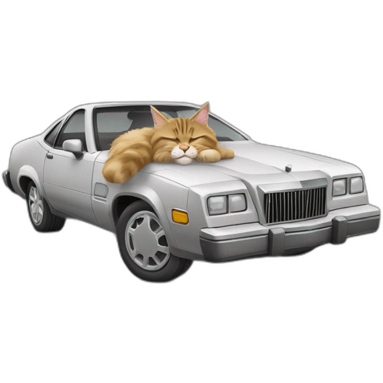 Maincoon car sleep emoji