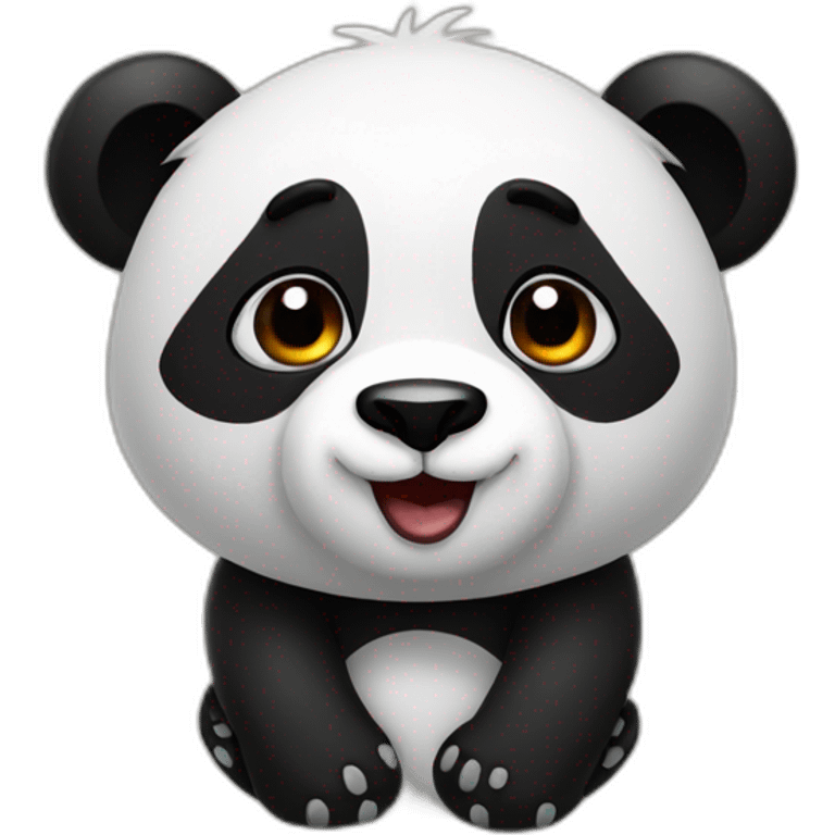 Panda funny emoji