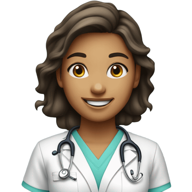 smiling girl nurse  emoji