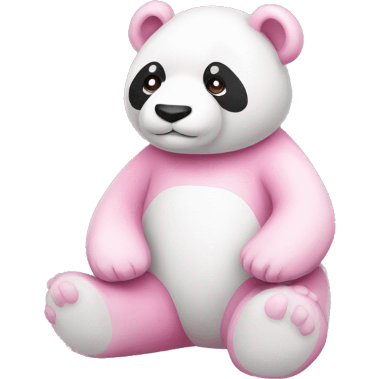 pink and white panda bear teddy emoji