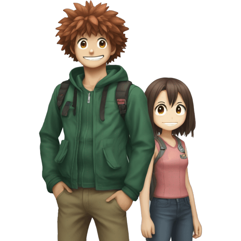 Deku and Uraraka emoji