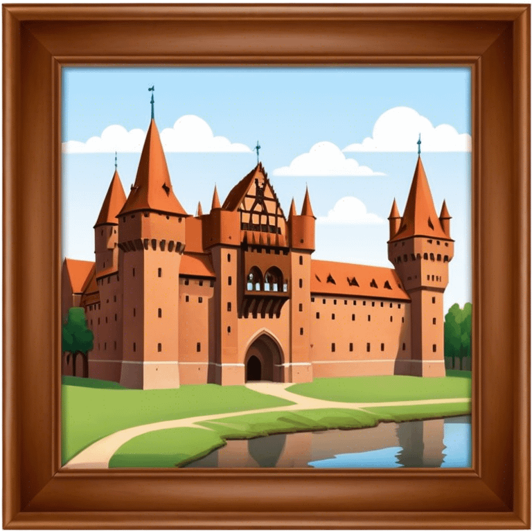 Cinematic Realistic Malbork Castle  Emoji emoji