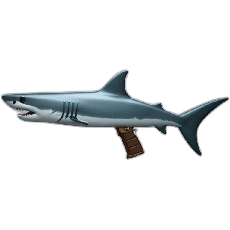 Shark gun emoji