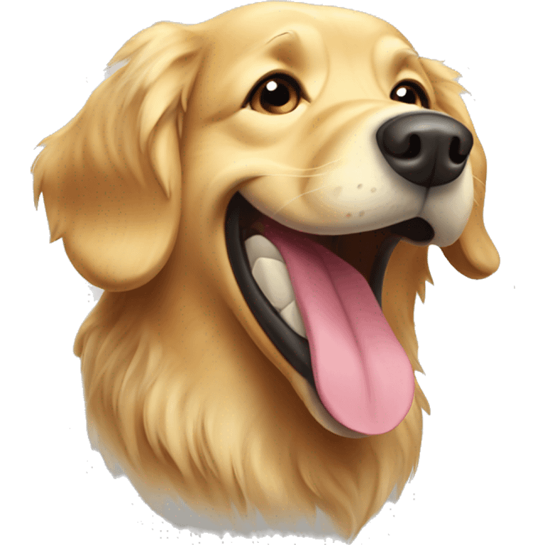 Happy Old Golden Retriever  emoji