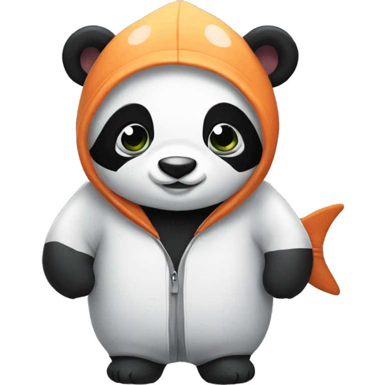 Panda in Fish suit  emoji