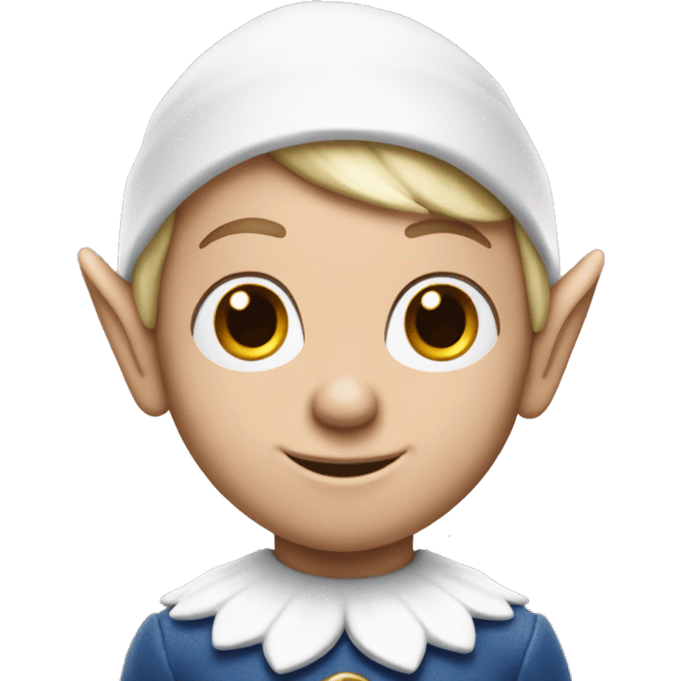 Elf on the shelf with white skin emoji