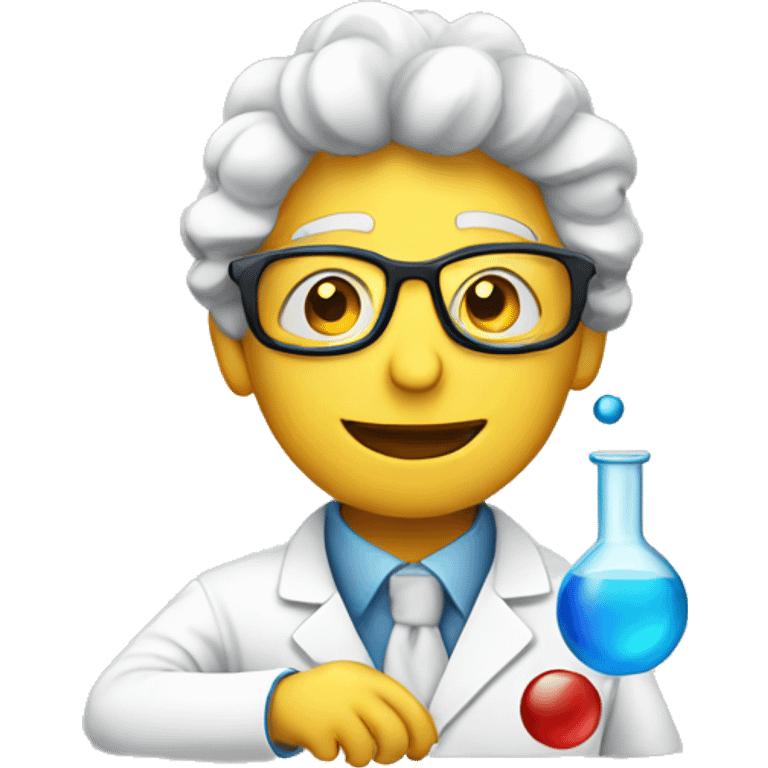 a scientist experimenting with molecules emoji