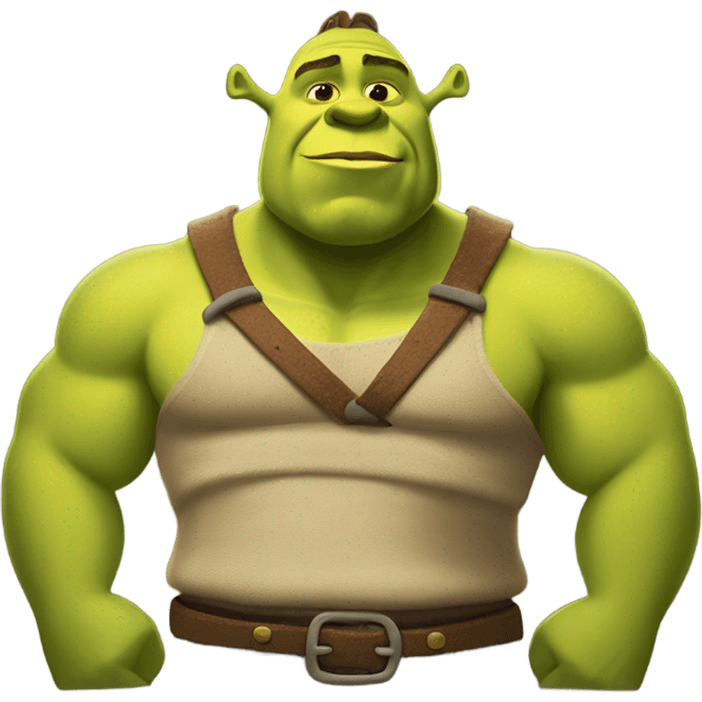 shrek with abs emoji