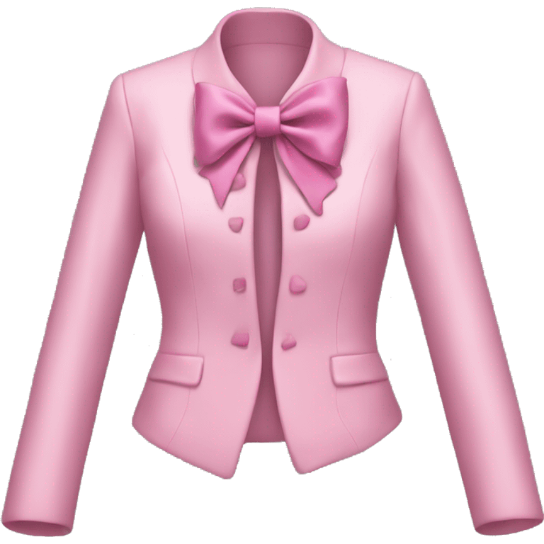 Pink bow jacket  emoji