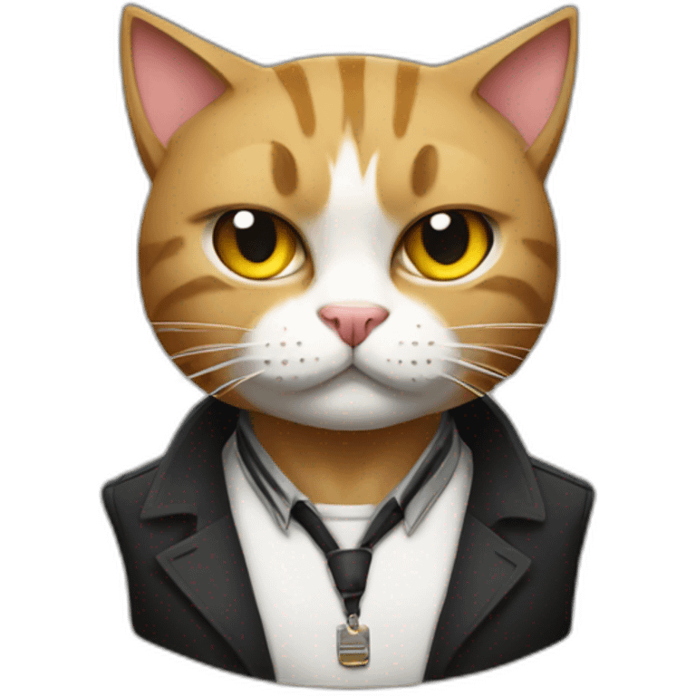 Gangster cat emoji