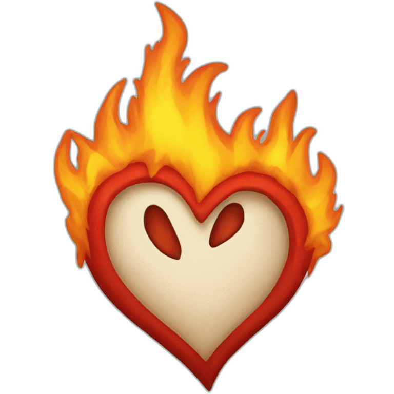 Fire heart emoji