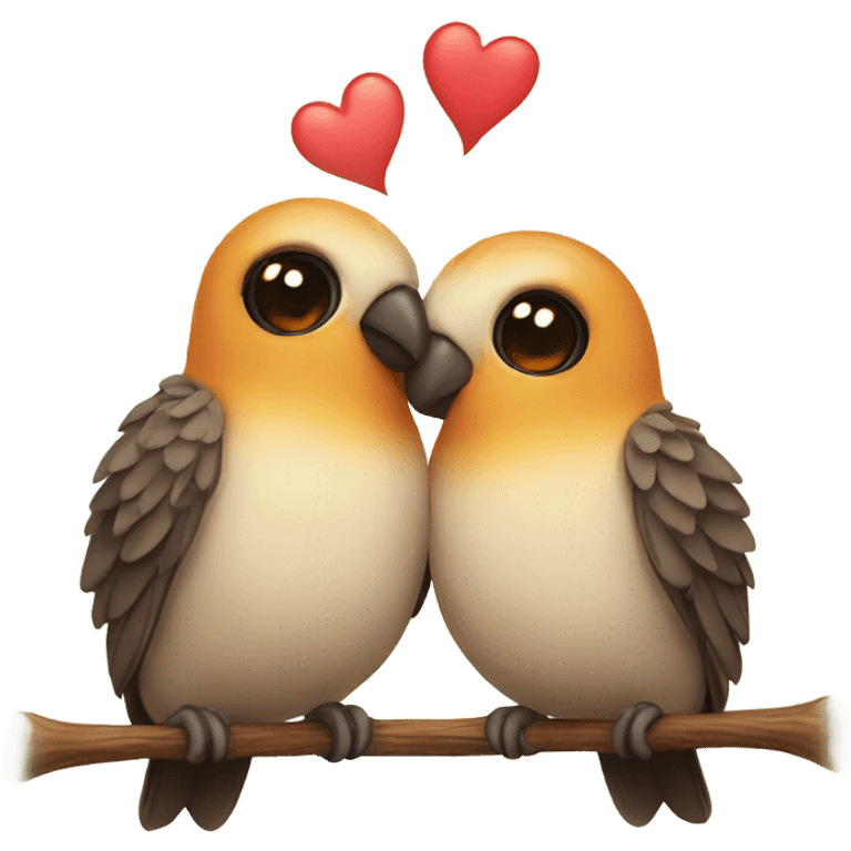 cute love birds emoji