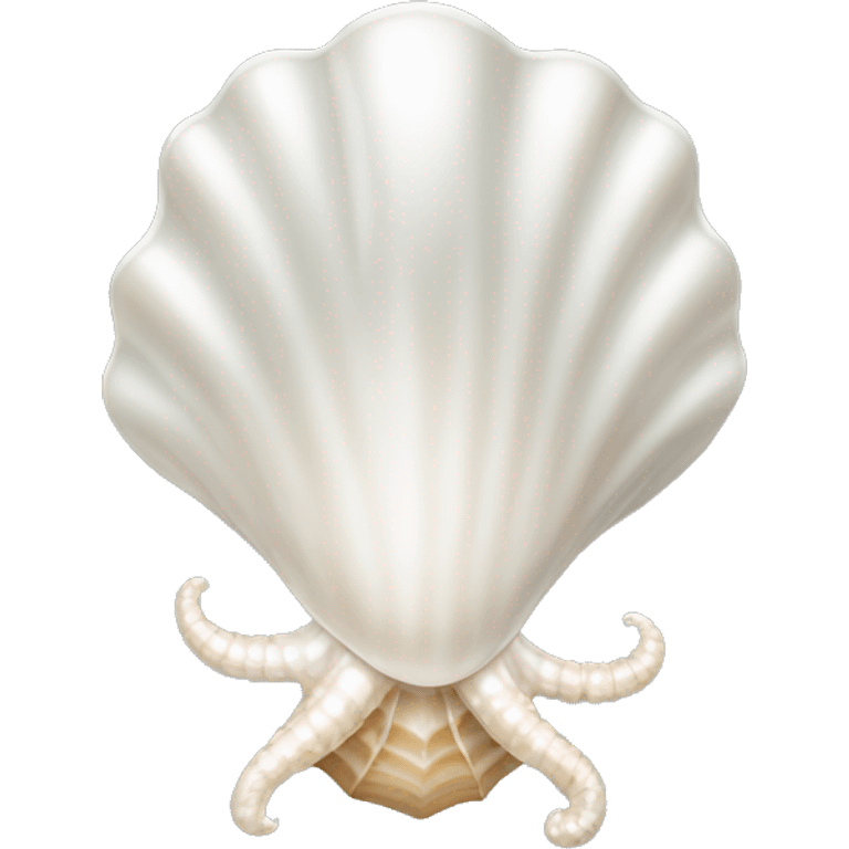 white Pearl shell emoji