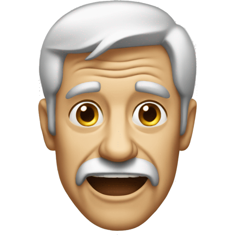 old man grimacing emoji