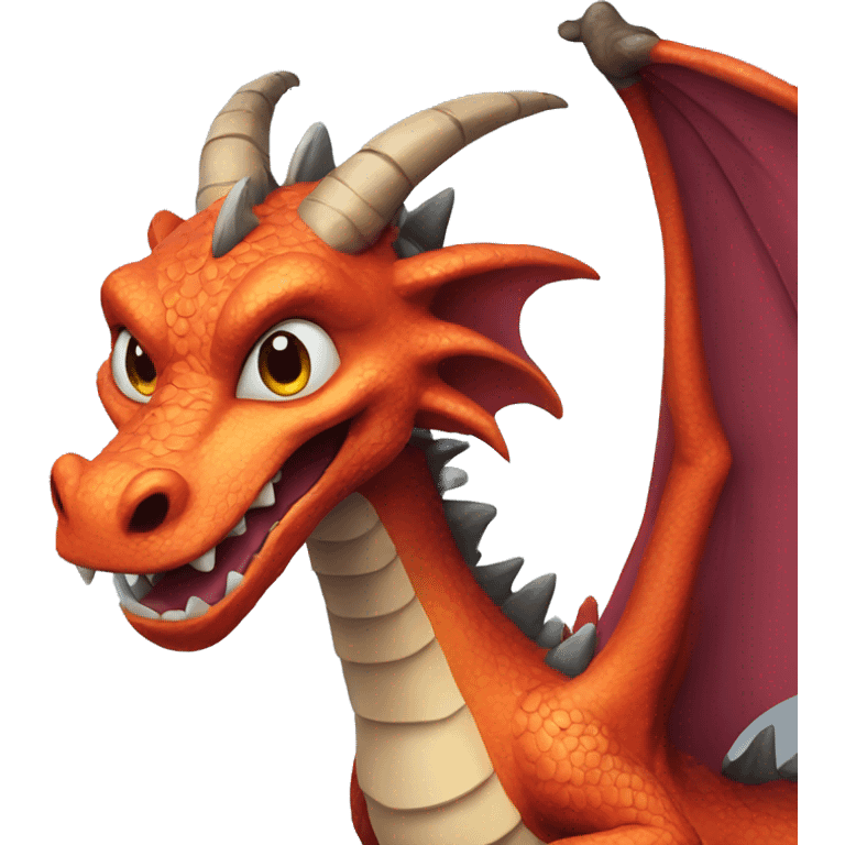 Funny dragon emoji