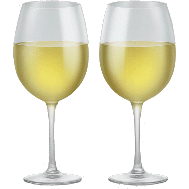 Two Glases white wine emoji