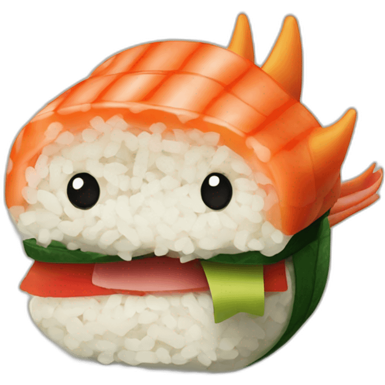 Dragon sushi emoji