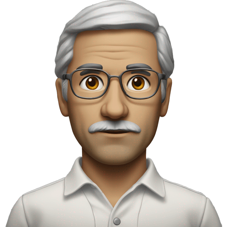 engenier 1970 photorealistic serious emoji