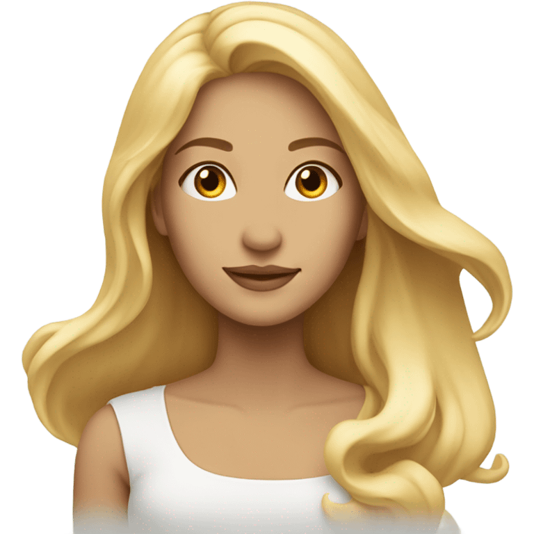 Blonde goddess emoji