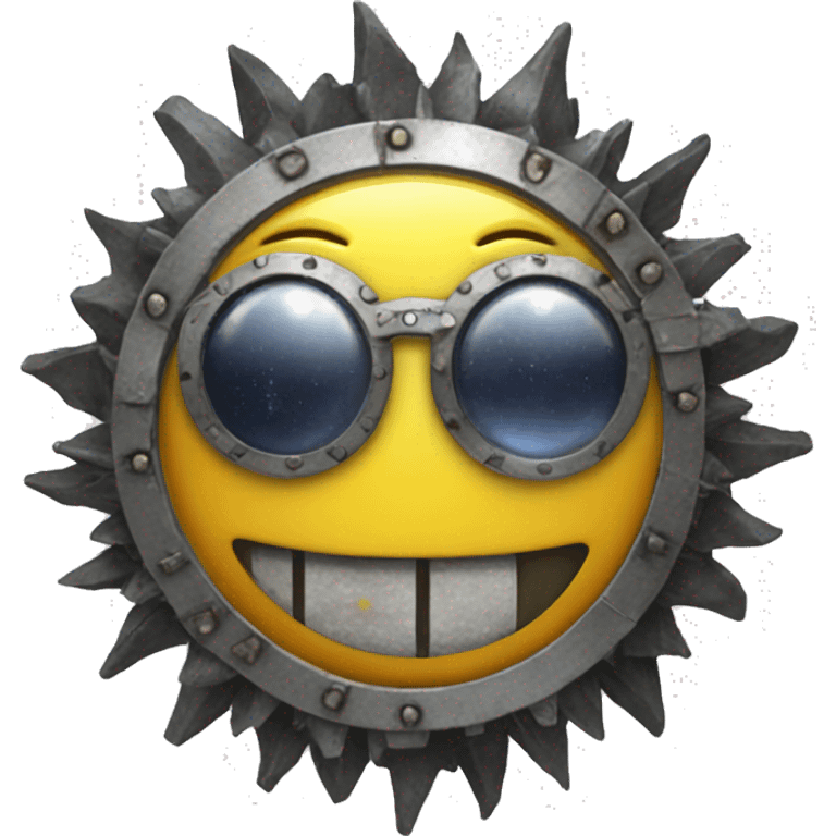 solar punk smiley face emoji