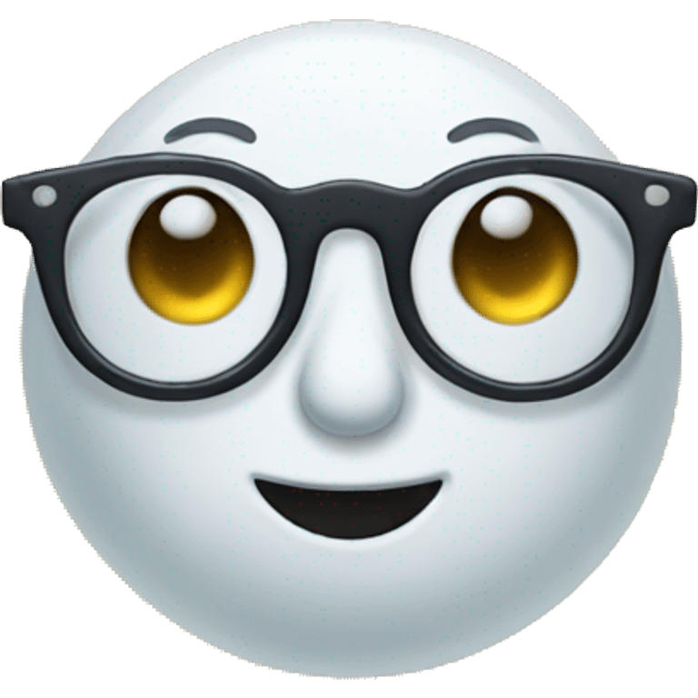 Moon with glasses  emoji